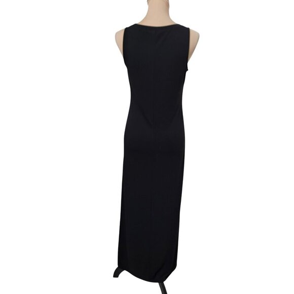 Zenana Size S Black Sleeveless Scoop Neck Maxi Dress, Exc. Used Cond. - Picture 4 of 11